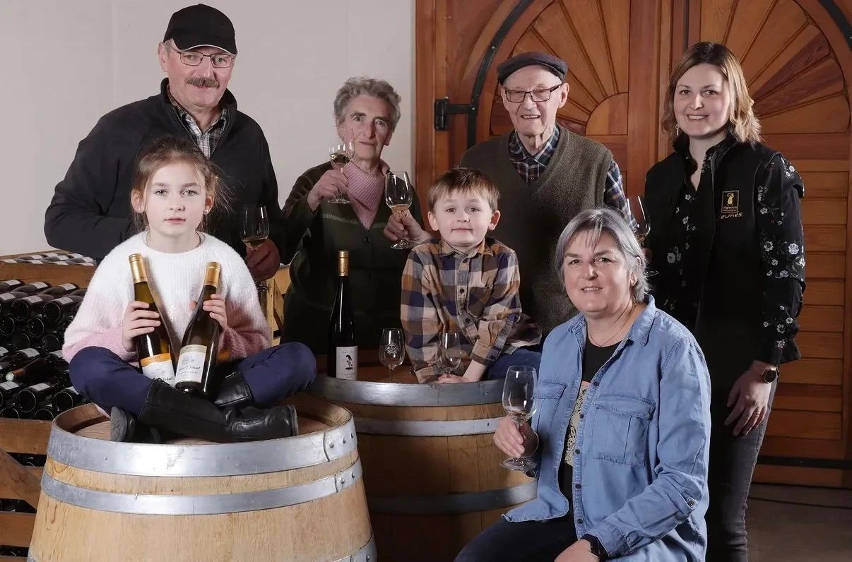 A família Ehrhart, da Domaine André Ehrhart et Fils