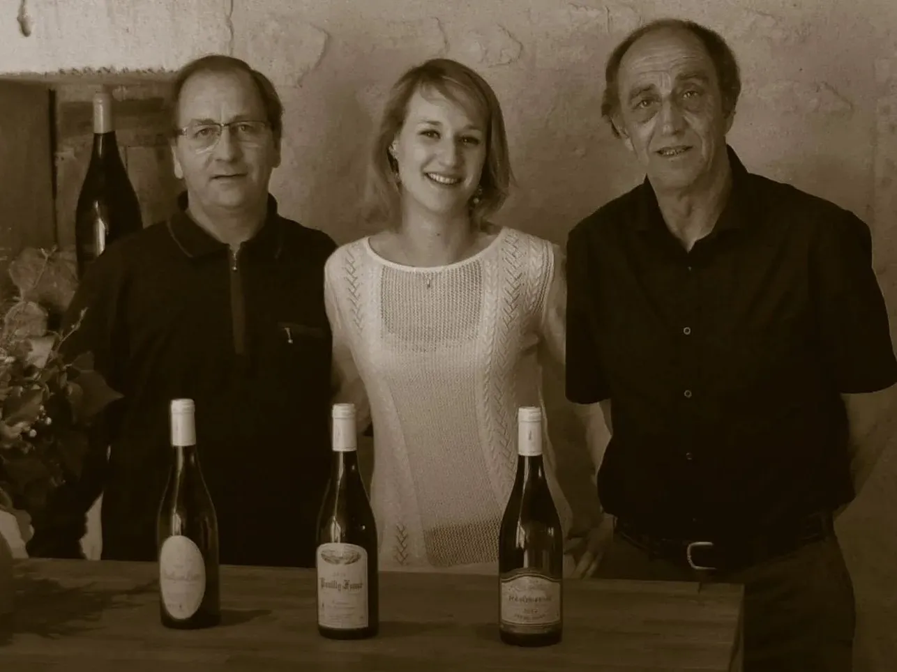 Pauline Pabiot e família, da Domaine Roger Pabiot