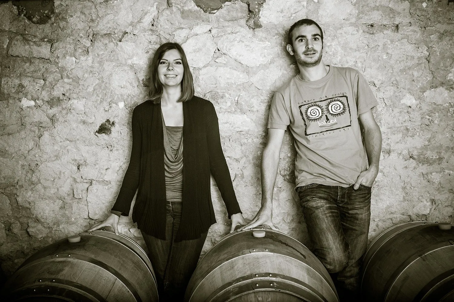 Ludivine e Vincent L'Amouller, da Vignobles L'Amouller